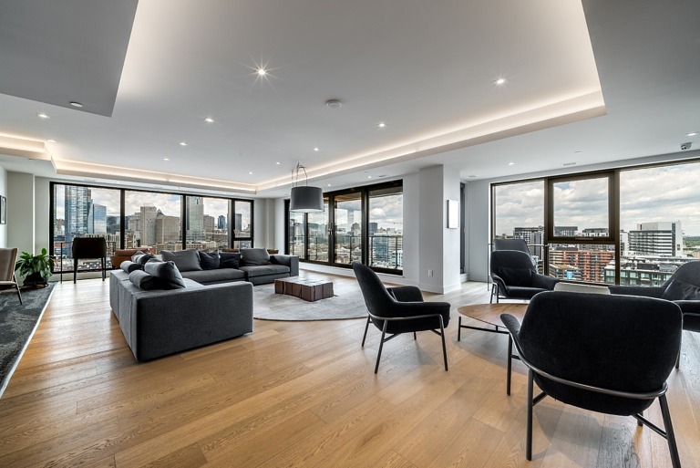 modern luxury apartment in a high rise