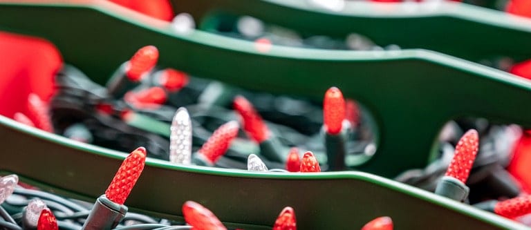 best ways to store christmas lights