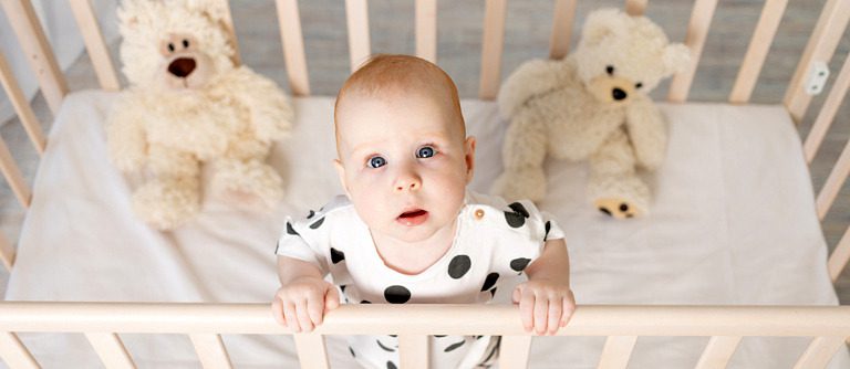 nursery in a one-bedroom apartment