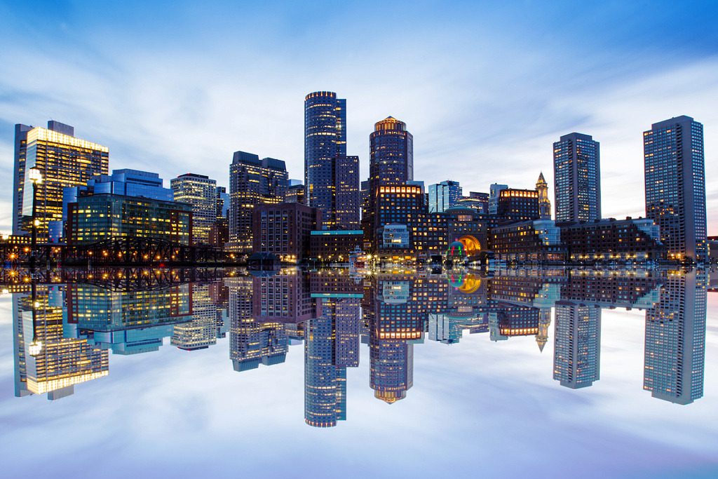 downtown boston waterfront skyline