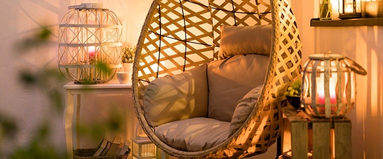 Beautiful ambient lighting in an apartment