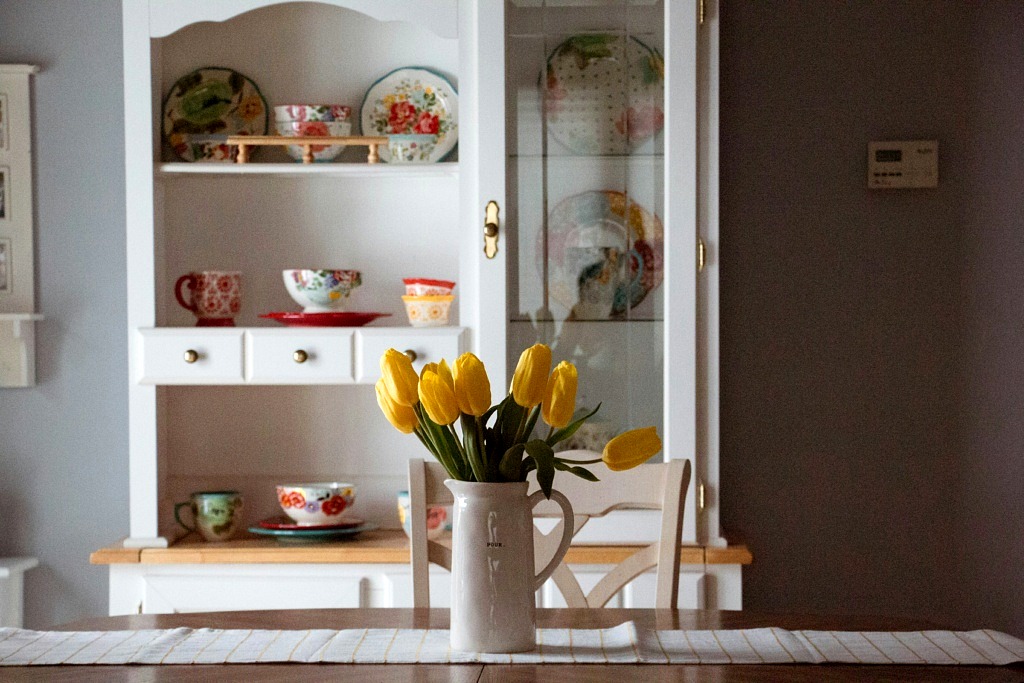 Yellow flowers on a table