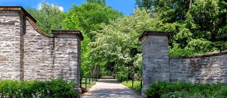 The beautiful Penn State University campus on a sunny day in State College