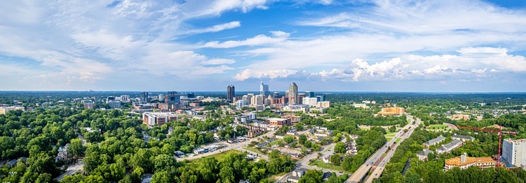 view of raleigh nc